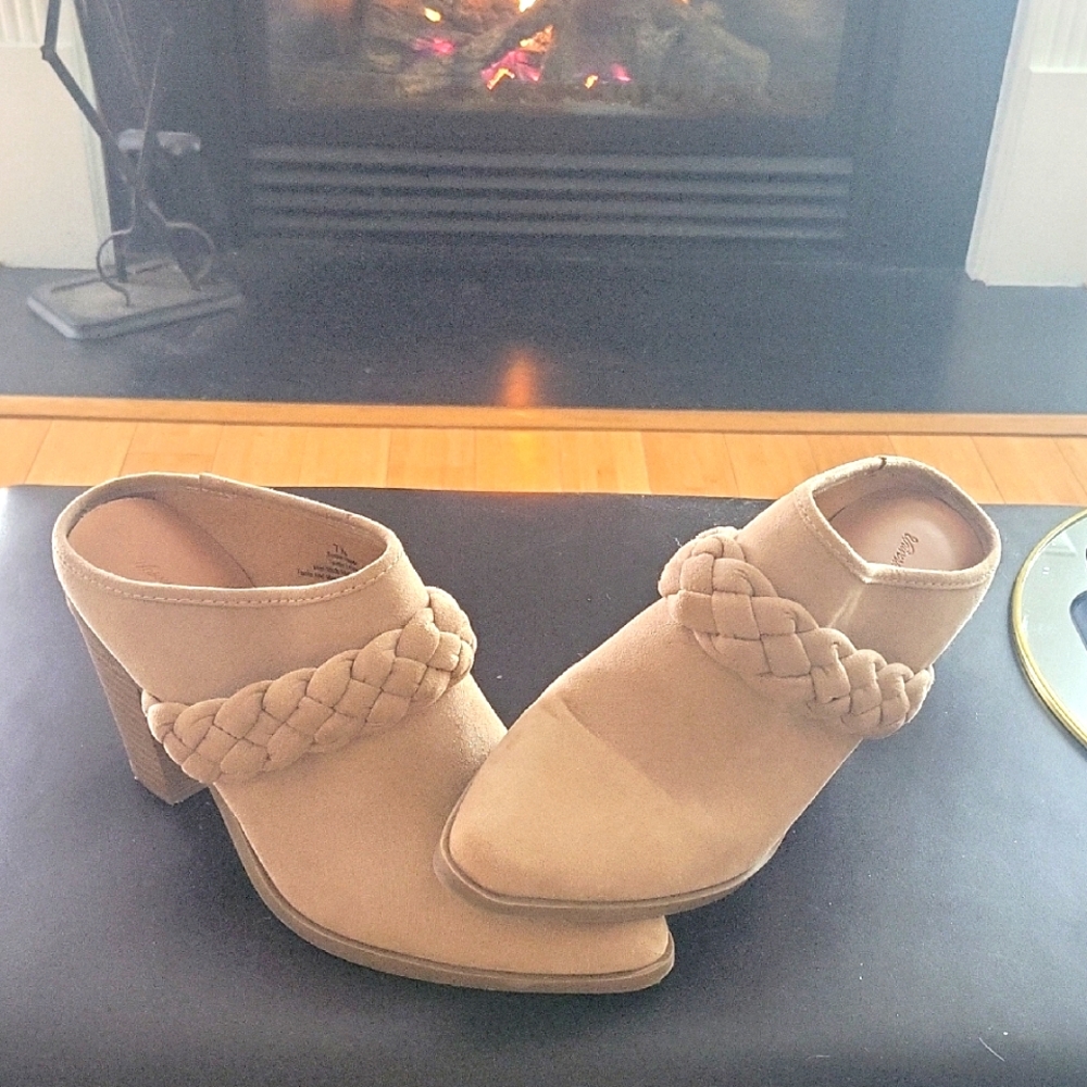 Women's Tan Braided Mules from Target